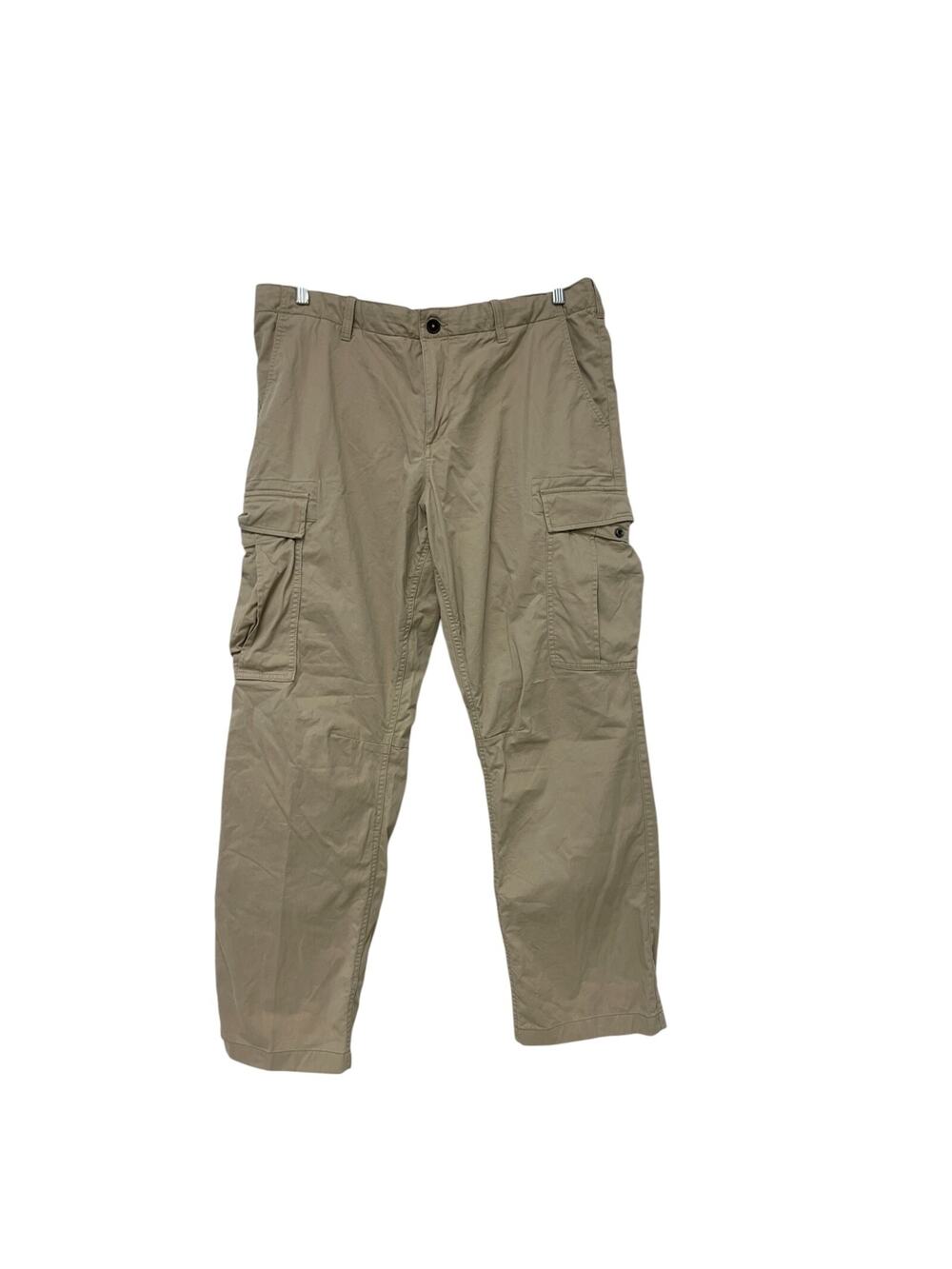 Timberland Cargo Pockets Pants Mens Size W38 L34 Beige Straight Leg Flat Front